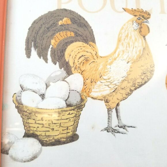 Poultry Chicken Farmhouse Home Decor Wall Art Framed Print 13"L x 9.75"W - Picture 2 of 4